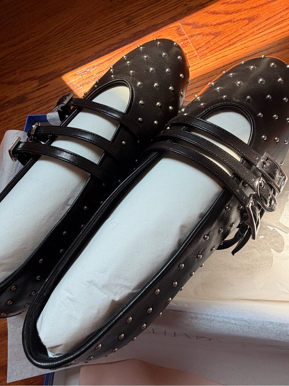 NWT Stuart Weitzman Sostud Mary Jane Ballet Flat / Size 9 - Picture 3 of 10